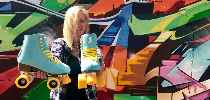 Patins retro side-by-side