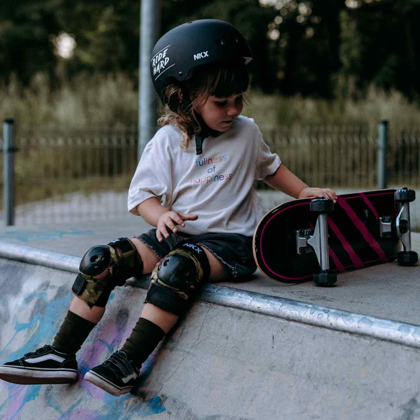 NKX Kids 3-Pack Pro Protective Gear - Joelhos, Cotovelos e Muñheiras
