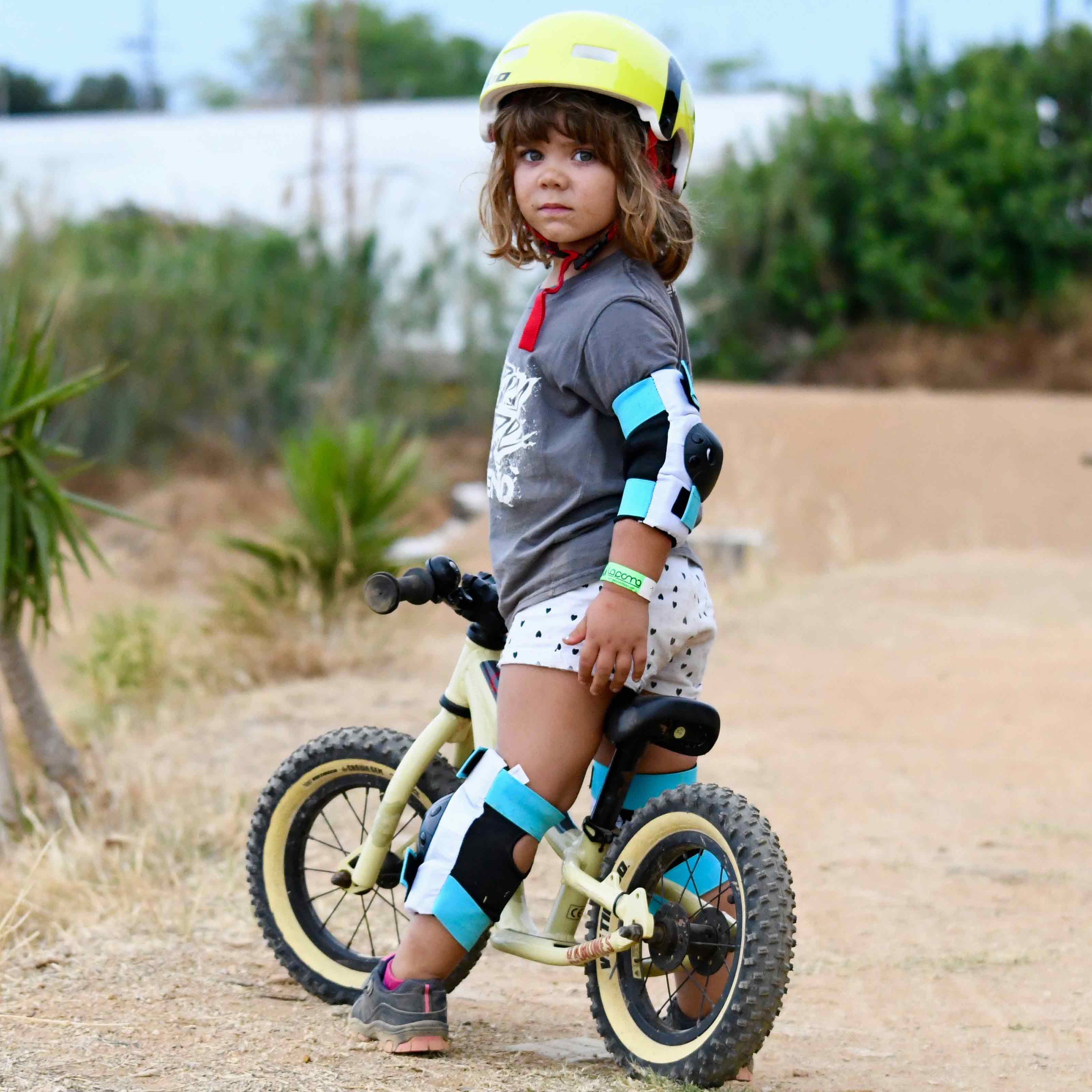 NKX Kids 3-Pack Pro Protective Gear - Joelhos, Cotovelos e Muñheiras