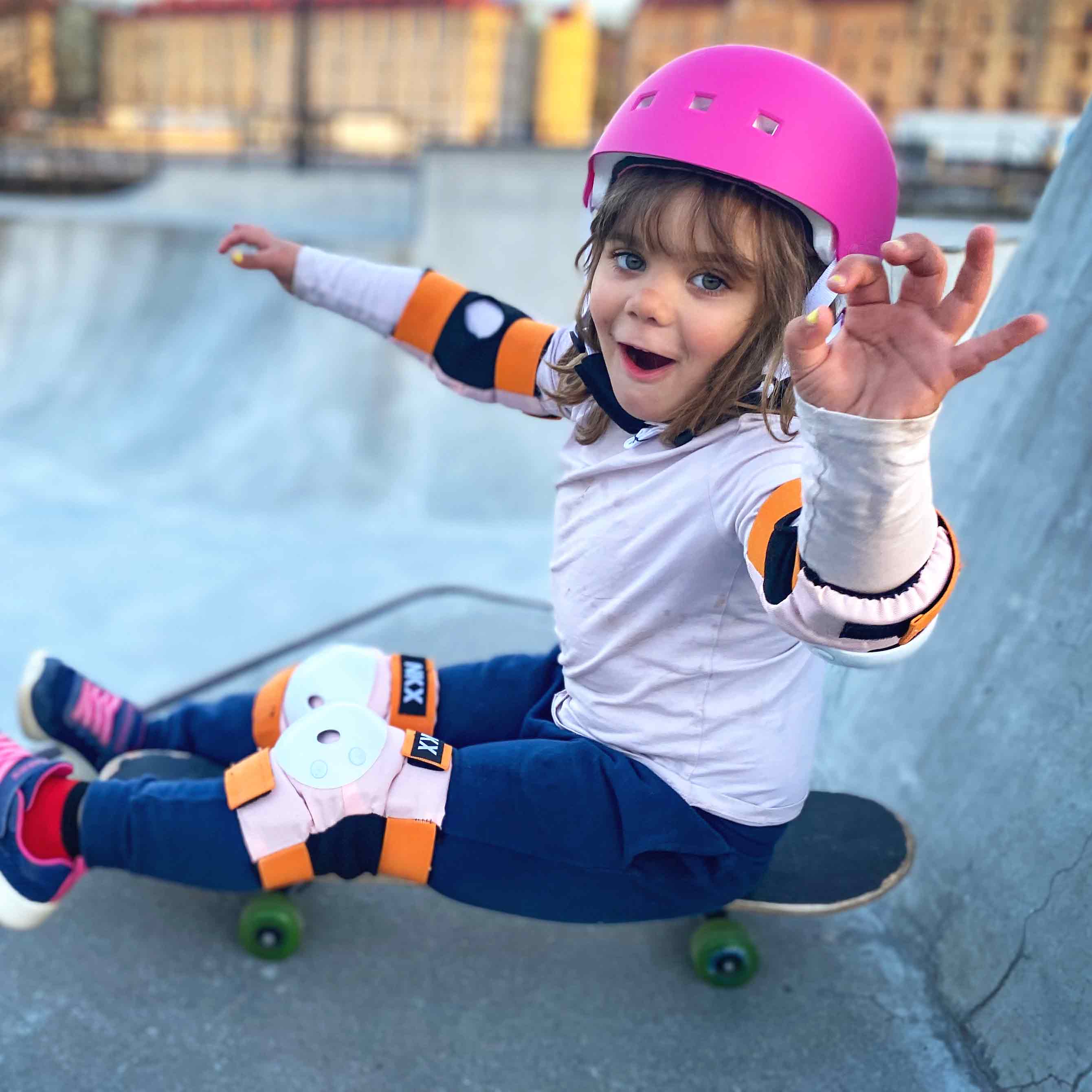NKX Kids 3-Pack Pro Protective Gear - Joelhos, Cotovelos e Muñheiras