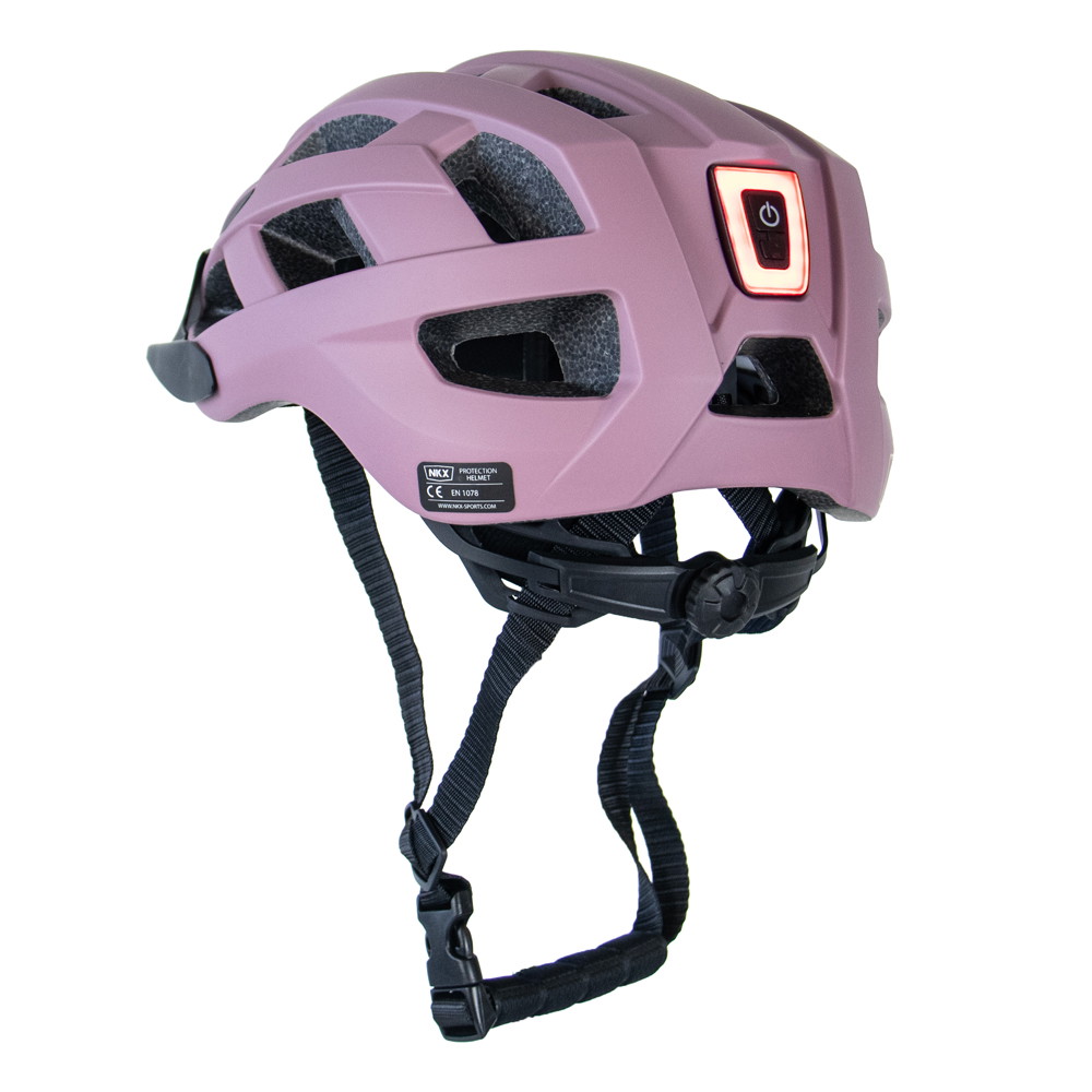 Capacete de Bicicleta LED NKX City com luz incorporada