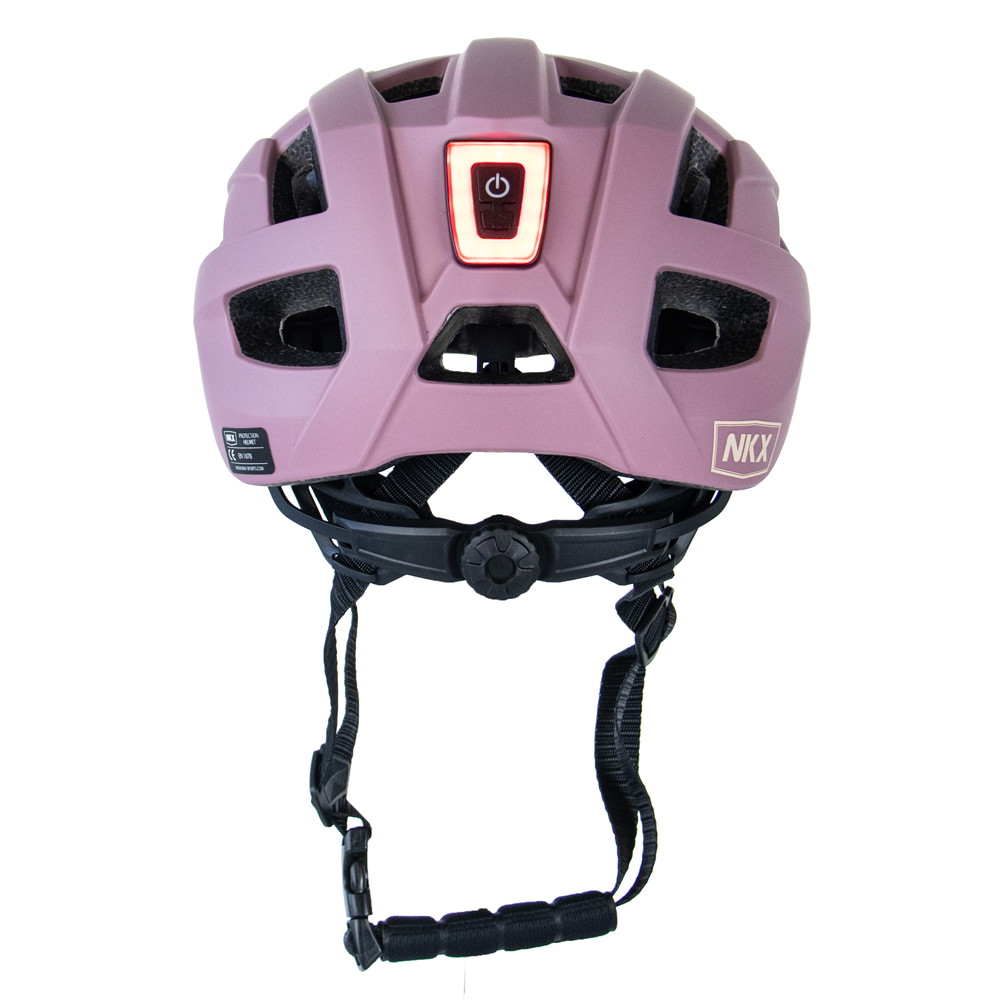 Capacete de Bicicleta LED NKX City com luz incorporada