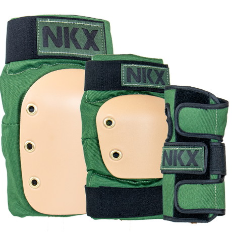 Conjunto Pro de Equipamento de Proteção NKX 3-Pack - Protetores de Joelhos, Cotovelos e Pulso