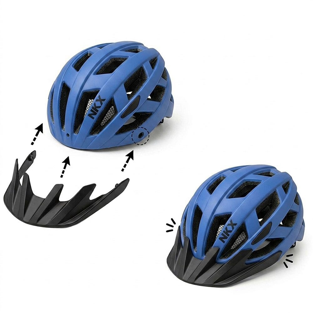 Capacete de Bicicleta LED NKX City com luz incorporada