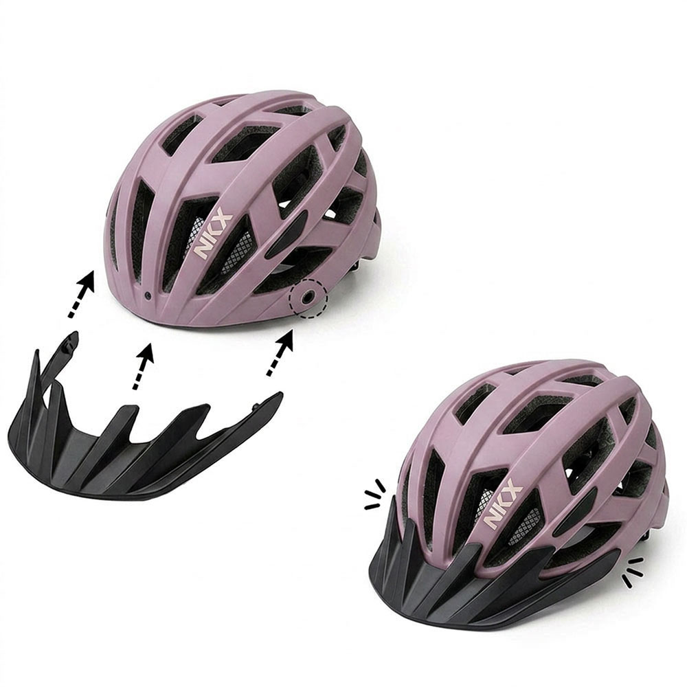 Capacete de Bicicleta LED NKX City com luz incorporada