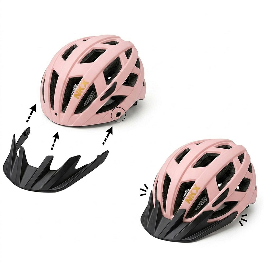 Capacete de Bicicleta LED NKX City com luz incorporada
