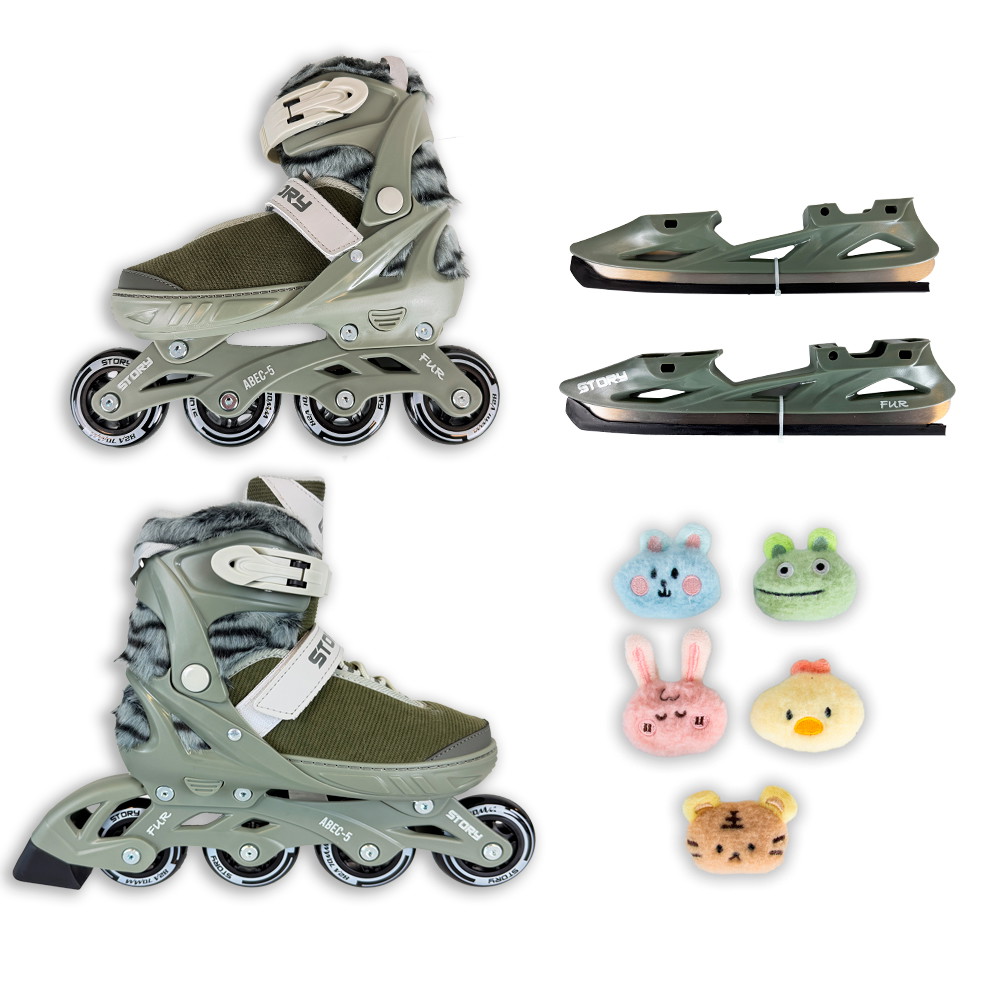 Patins Inline Ajustáveis Story Fur
