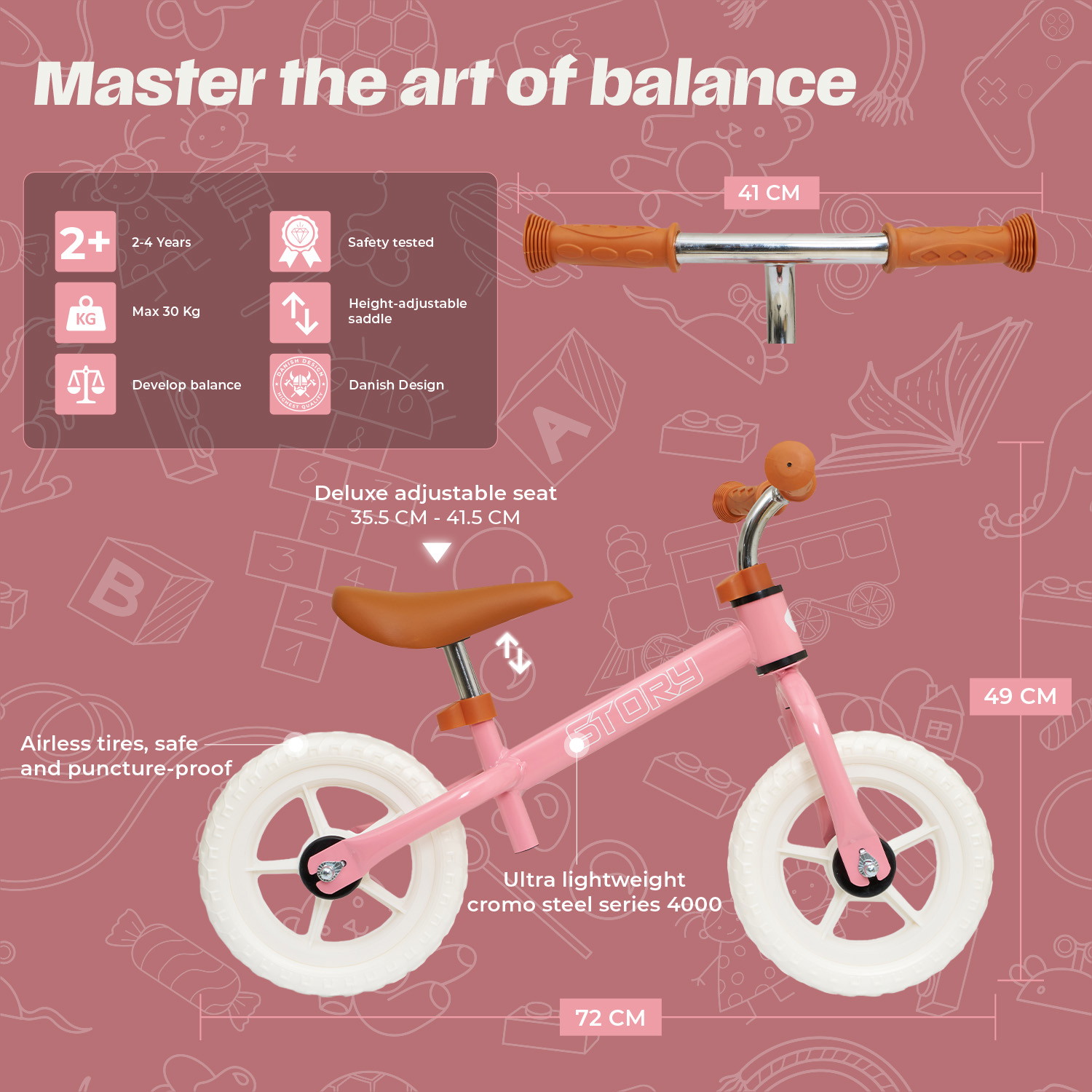 Bicicleta de Equilíbrio Story Run Racer
