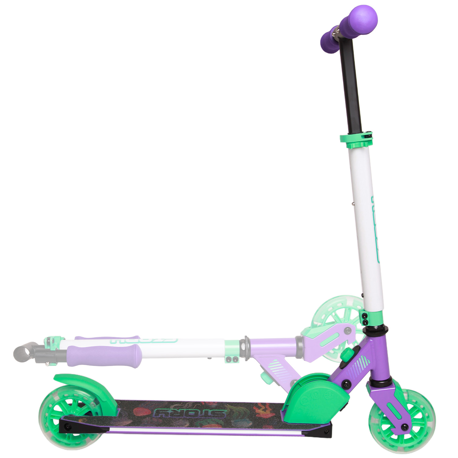 Story Tudo Led Tipos Patinete Dobrável para Crianças