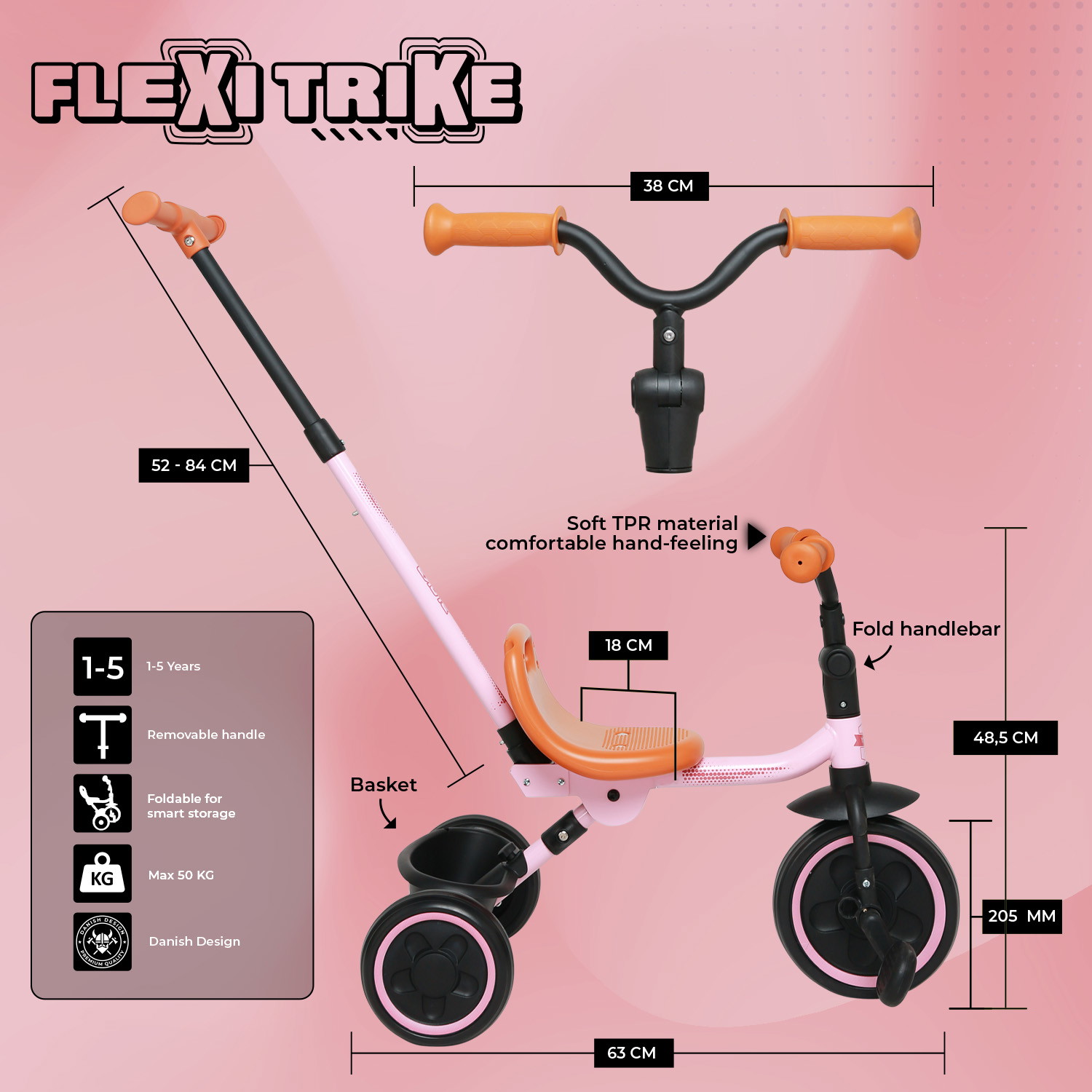Story Flexi Bicicleta de três rodas