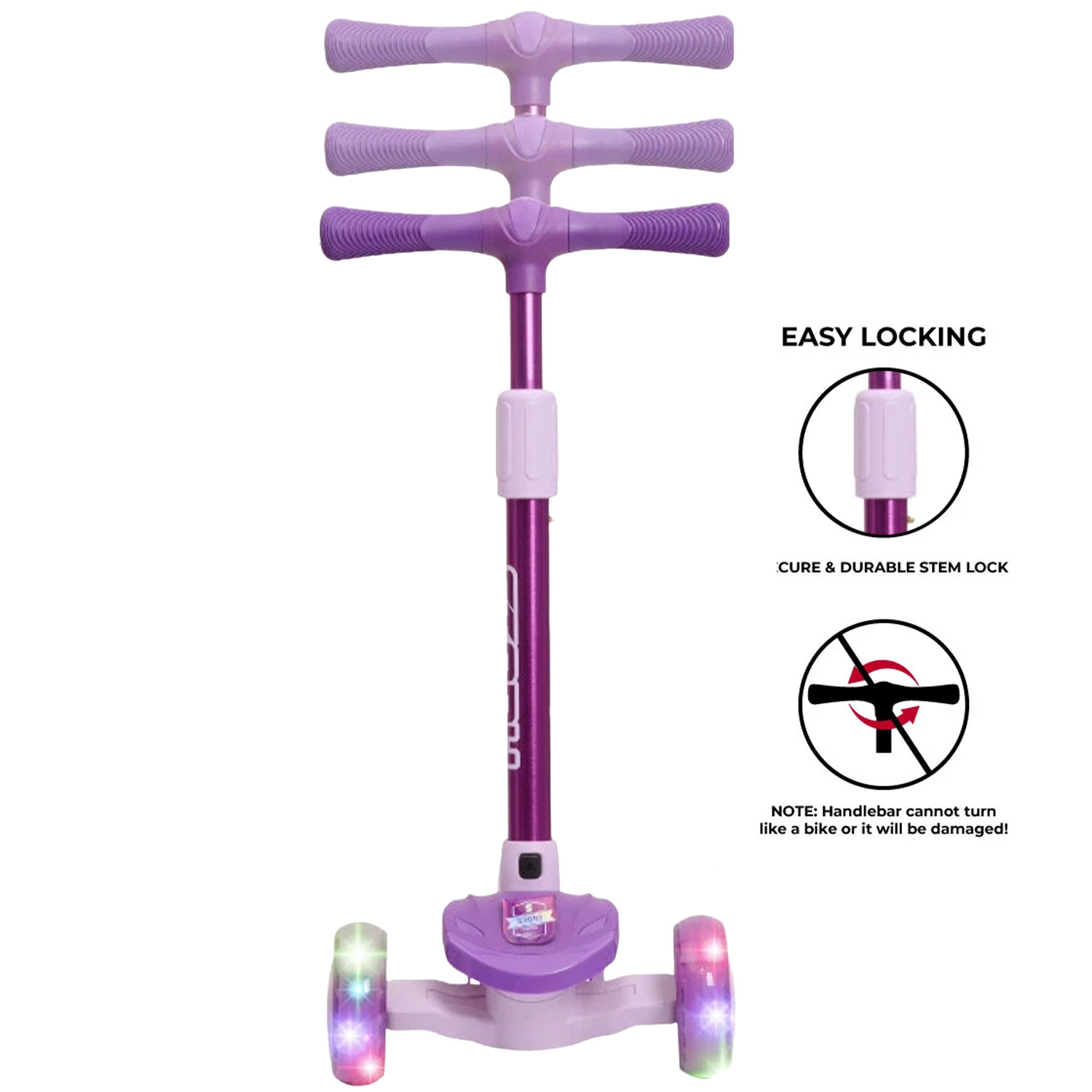 Story Mini Friends LED deluxe patinete 3 rodas para crianças
