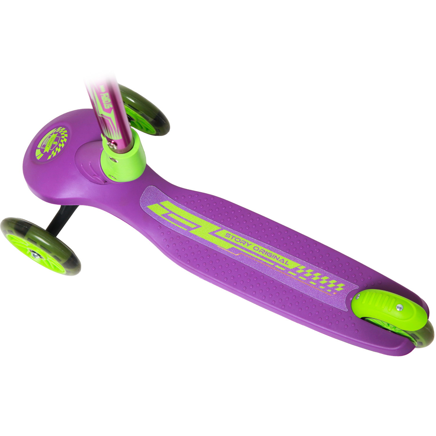 Story Party trotinete LED de 3 rodas para crianças