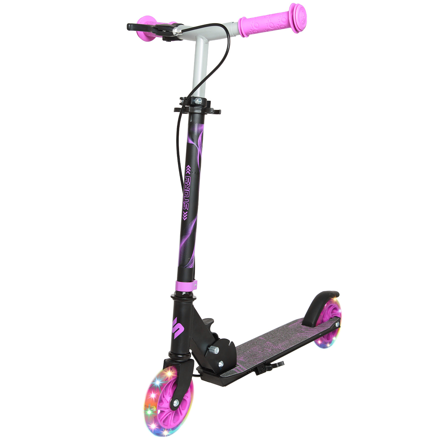 Story Play Trotinete Infantil com travão de mão e rodas LED
