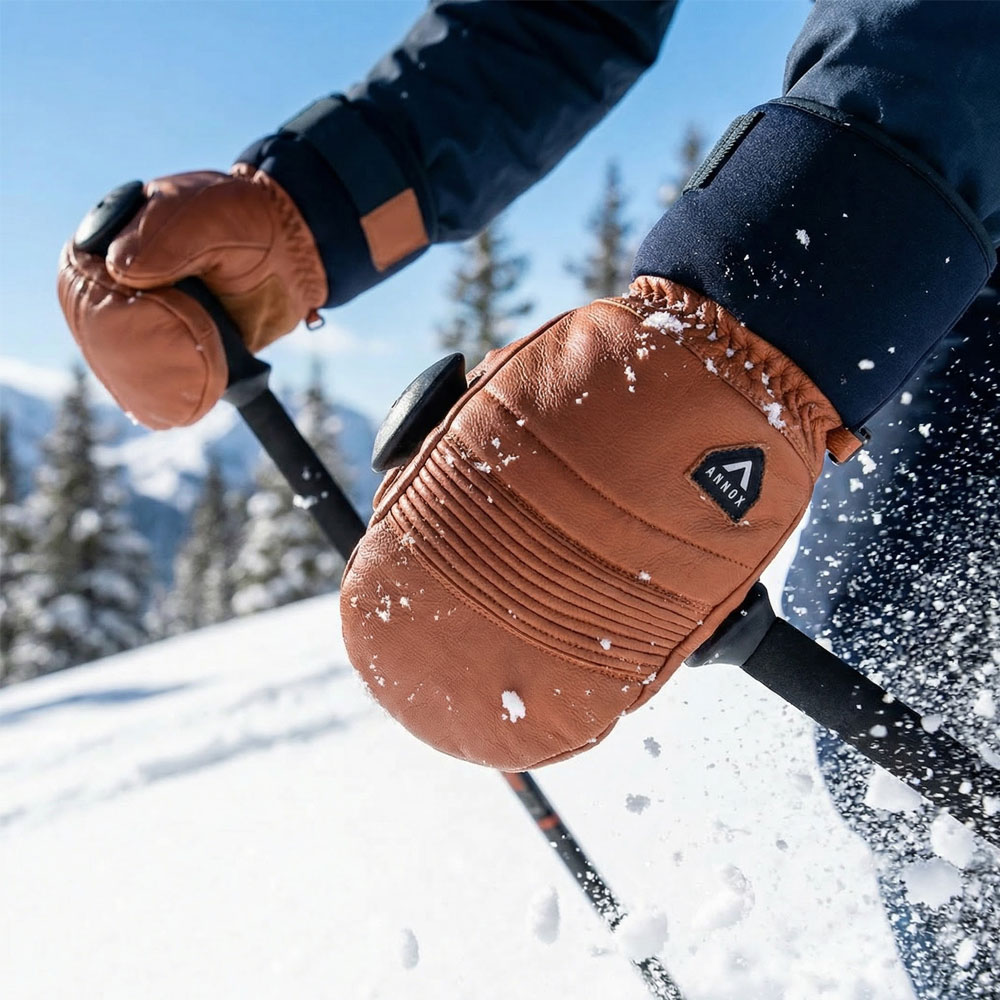 Annox Infinity Luvas de Esqui de Couro