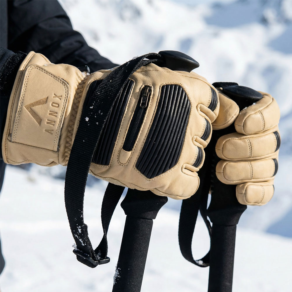 Annox Infinity Luvas de Esqui de Couro