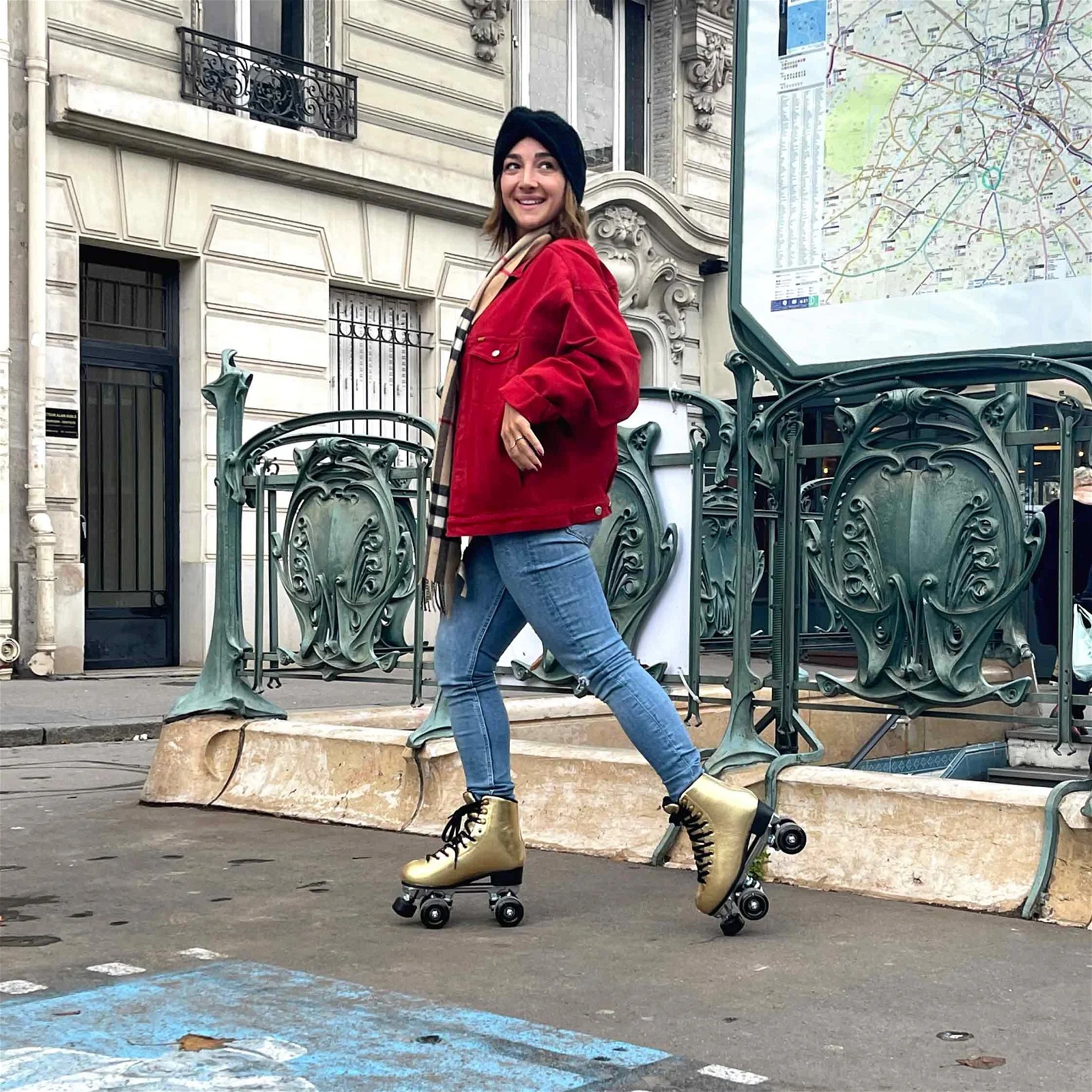Patins Quad de Veludo Story Disco