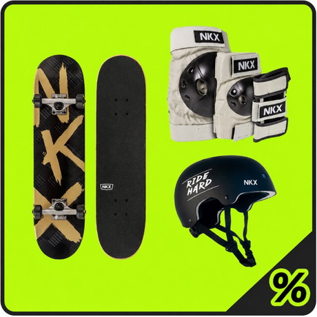 20% Desconto Extra Pacote de Skateboard para Crianças de 4-8 Anos