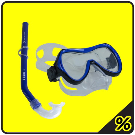 Conjunto de snorkel Annox para criança (8-15) - Azul