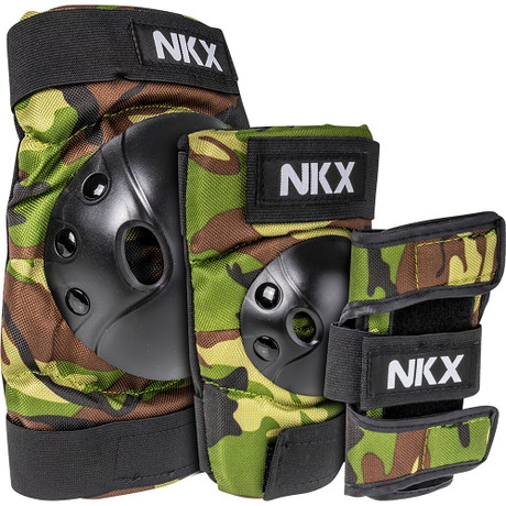 NKX Kids 3-Pack Pro Protective Gear - Joelhos, Cotovelos e Muñheiras
