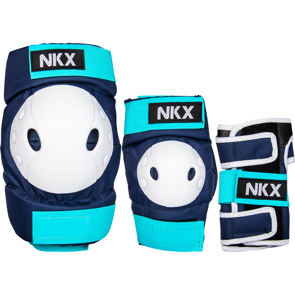 NKX Kids 3-Pack Pro Protective Gear - Joelhos, Cotovelos e Muñheiras