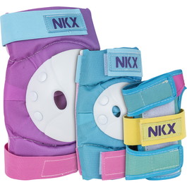 NKX Kids 3-Pack Pro Protective Gear - Joelhos, Cotovelos e Muñheiras