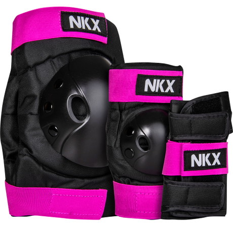 NKX Kids 3-Pack Pro Protective Gear - Joelhos, Cotovelos e Muñheiras