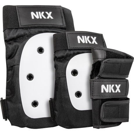 Conjunto Pro de Equipamento de Proteção NKX 3-Pack - Protetores de Joelhos, Cotovelos e Pulso