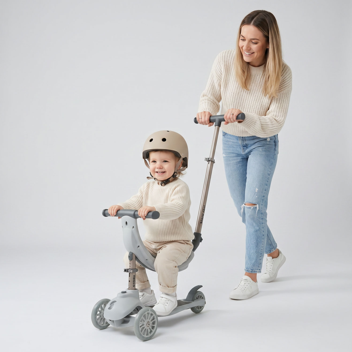Story 4IN1 LED Crianças trotinete de 3 rodas