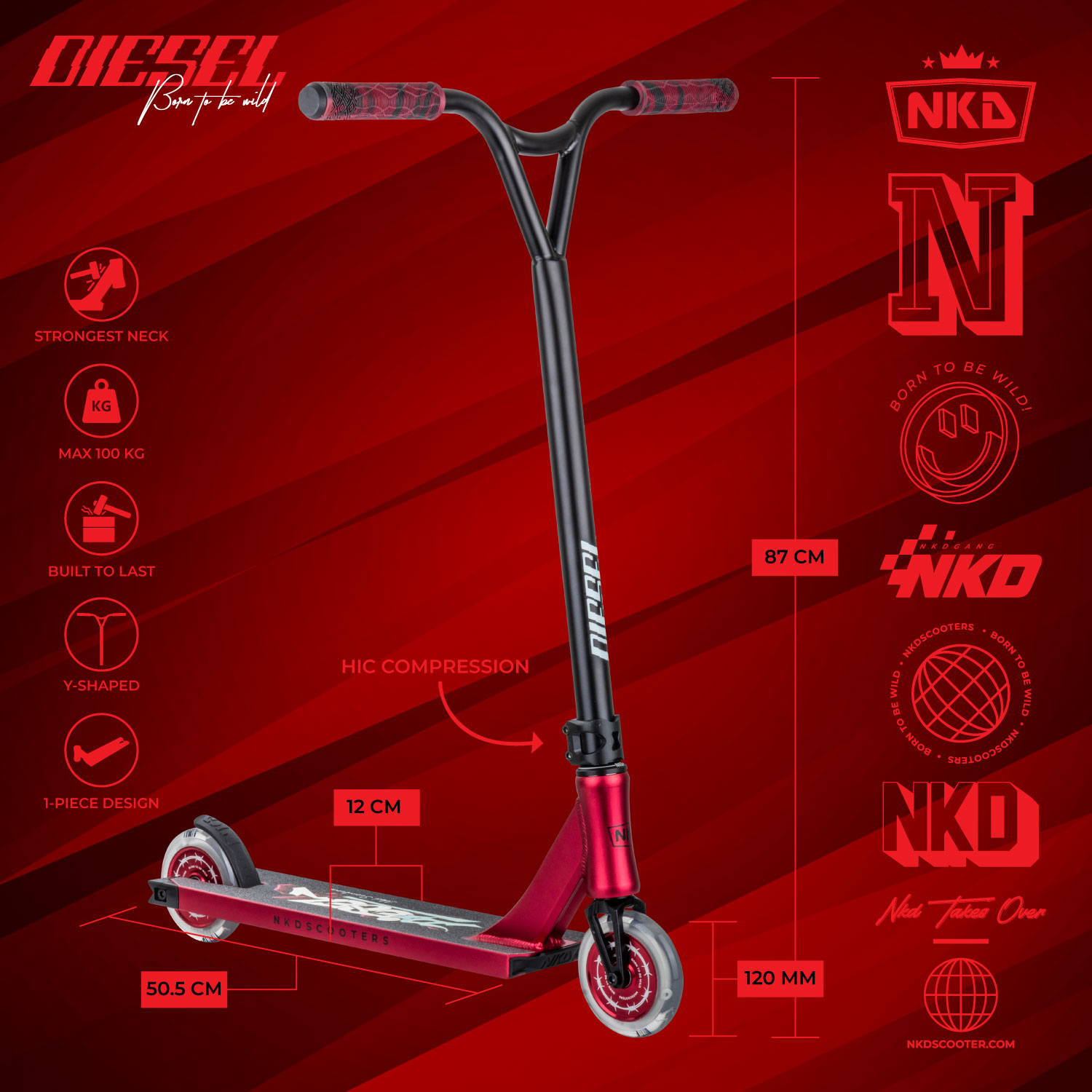 NKD Diesel Stunt Scooter
