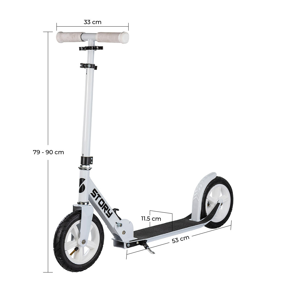 Story Civic Comfort Air-wheels Kick Scooter Dobrável