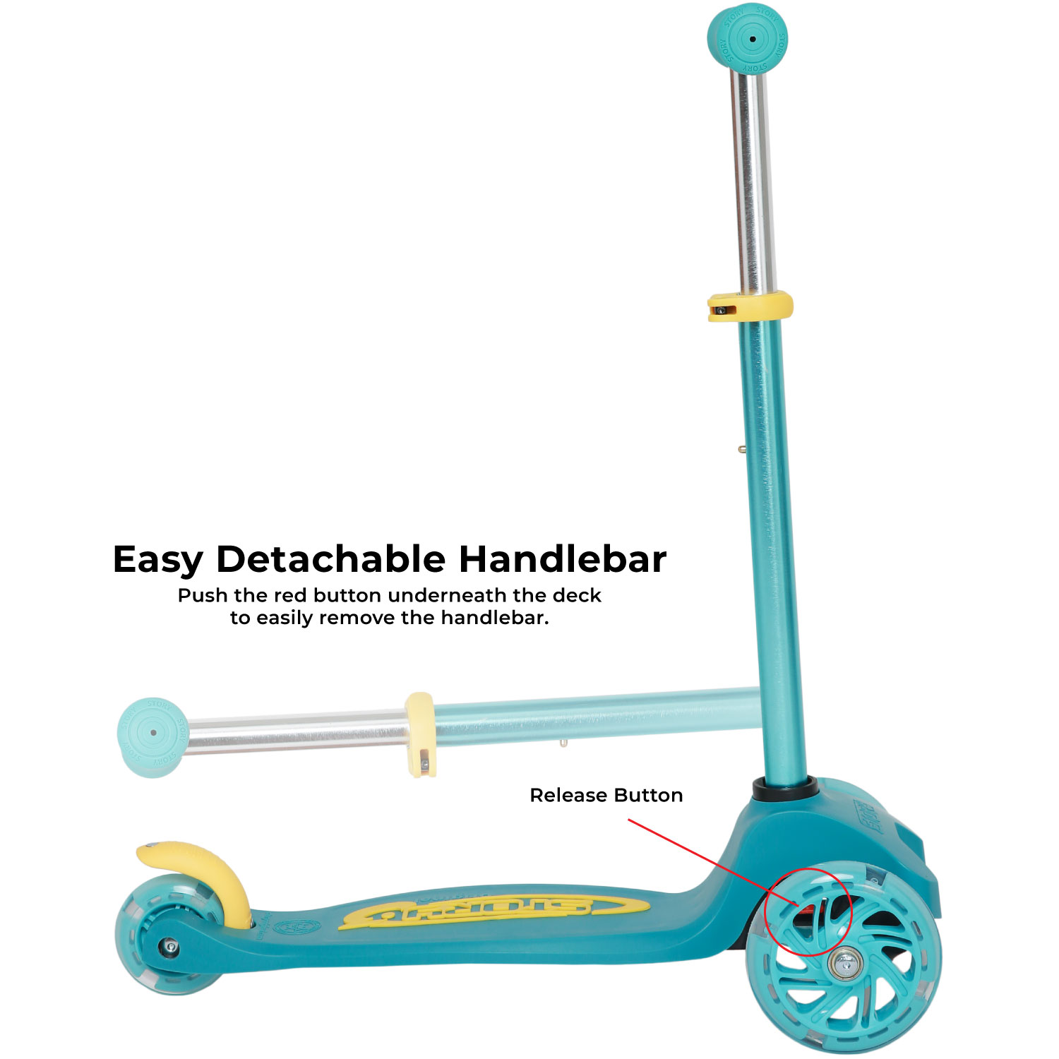 Story MoveLite 3-Wheel LED Criança Trottinette