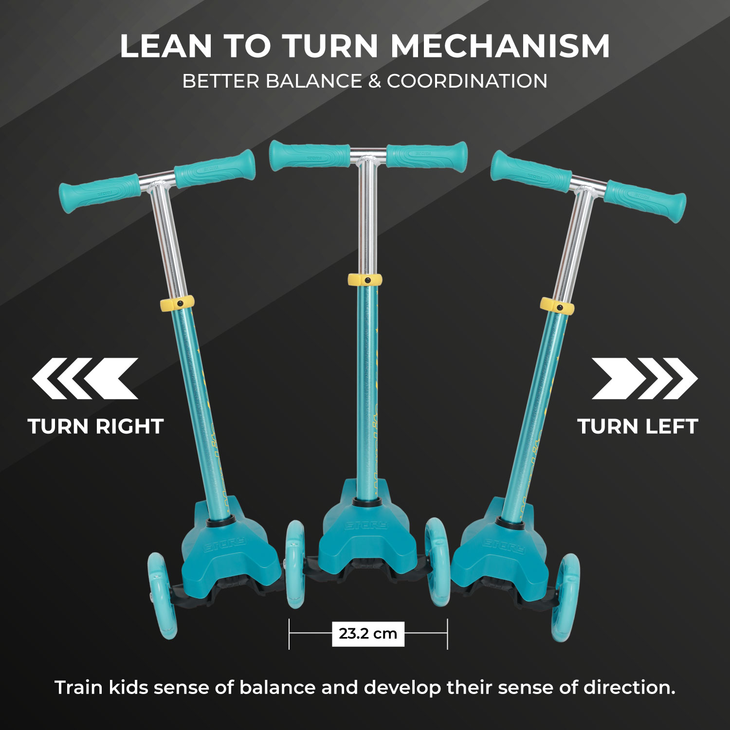 Story MoveLite 3-Wheel LED Criança Trottinette