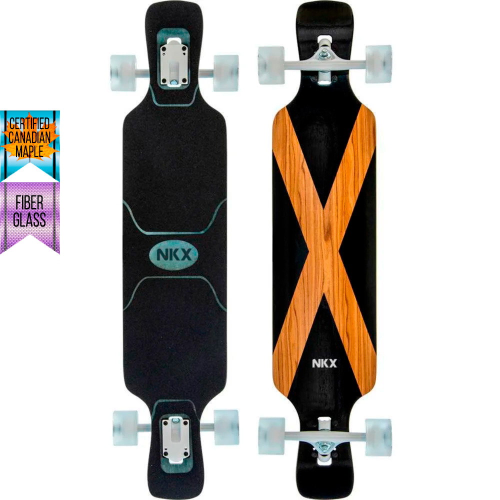 NKX Signature Pro Longboard de fibra de vidro