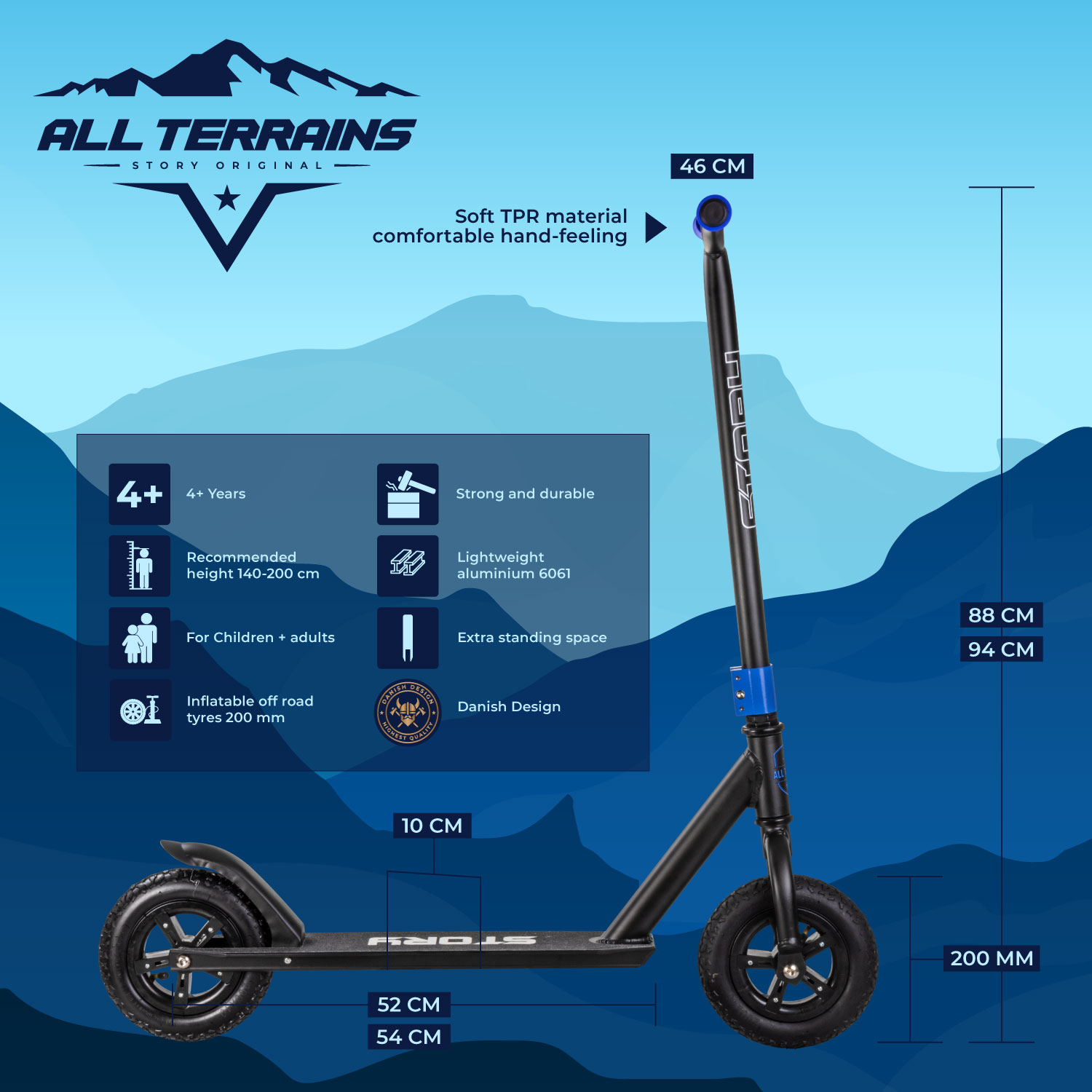 Story All Terrains Air Wheels Dirt Trottinette
