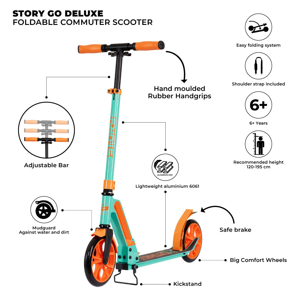 Story GO Deluxe Trottinette Commuter Dobrável