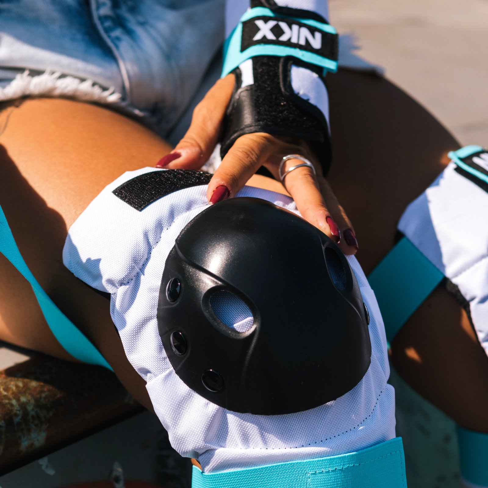 NKX Kids 3-Pack Pro Protective Gear - Joelhos, Cotovelos e Muñheiras