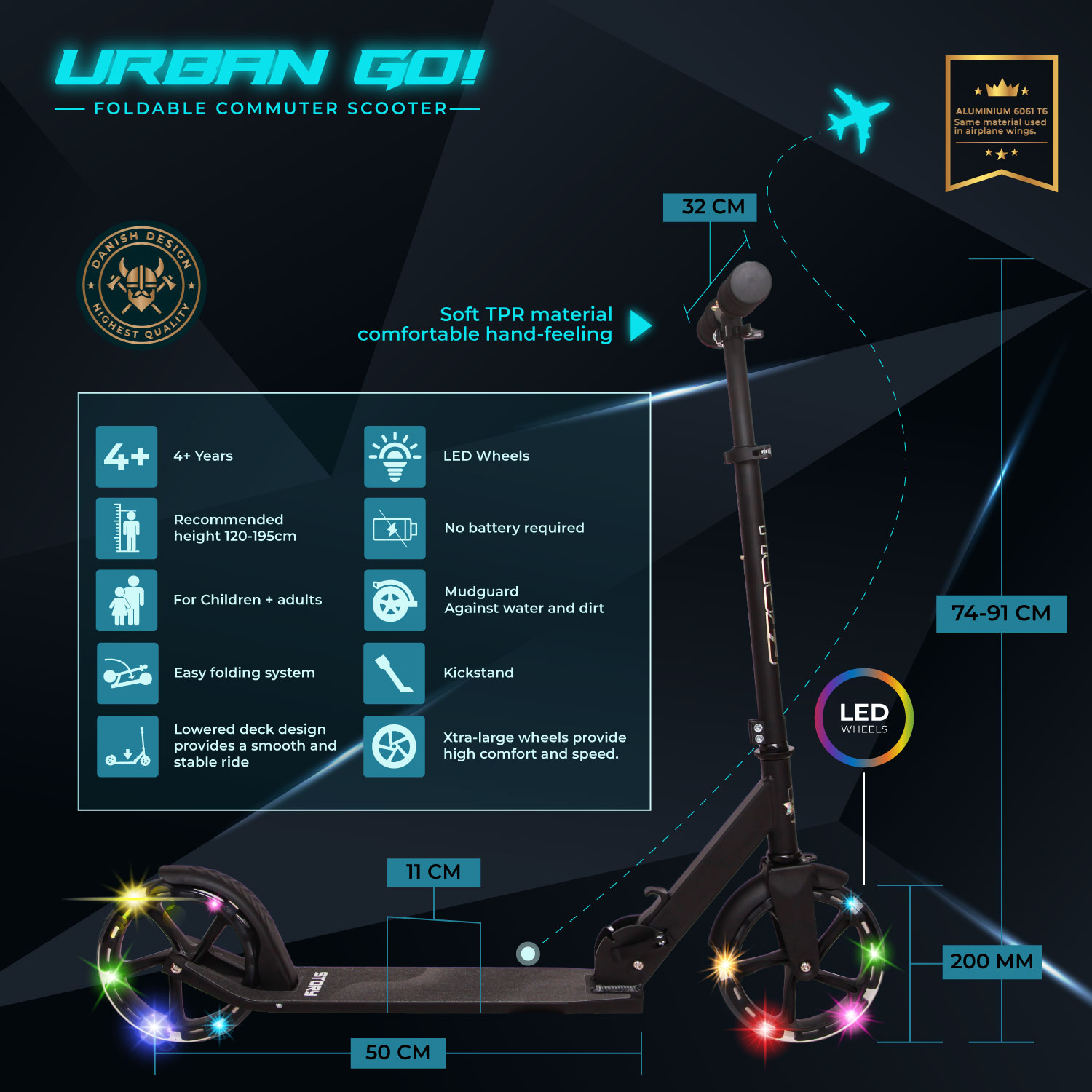 Story Urban GO! Scooter de Comutação Dobrável