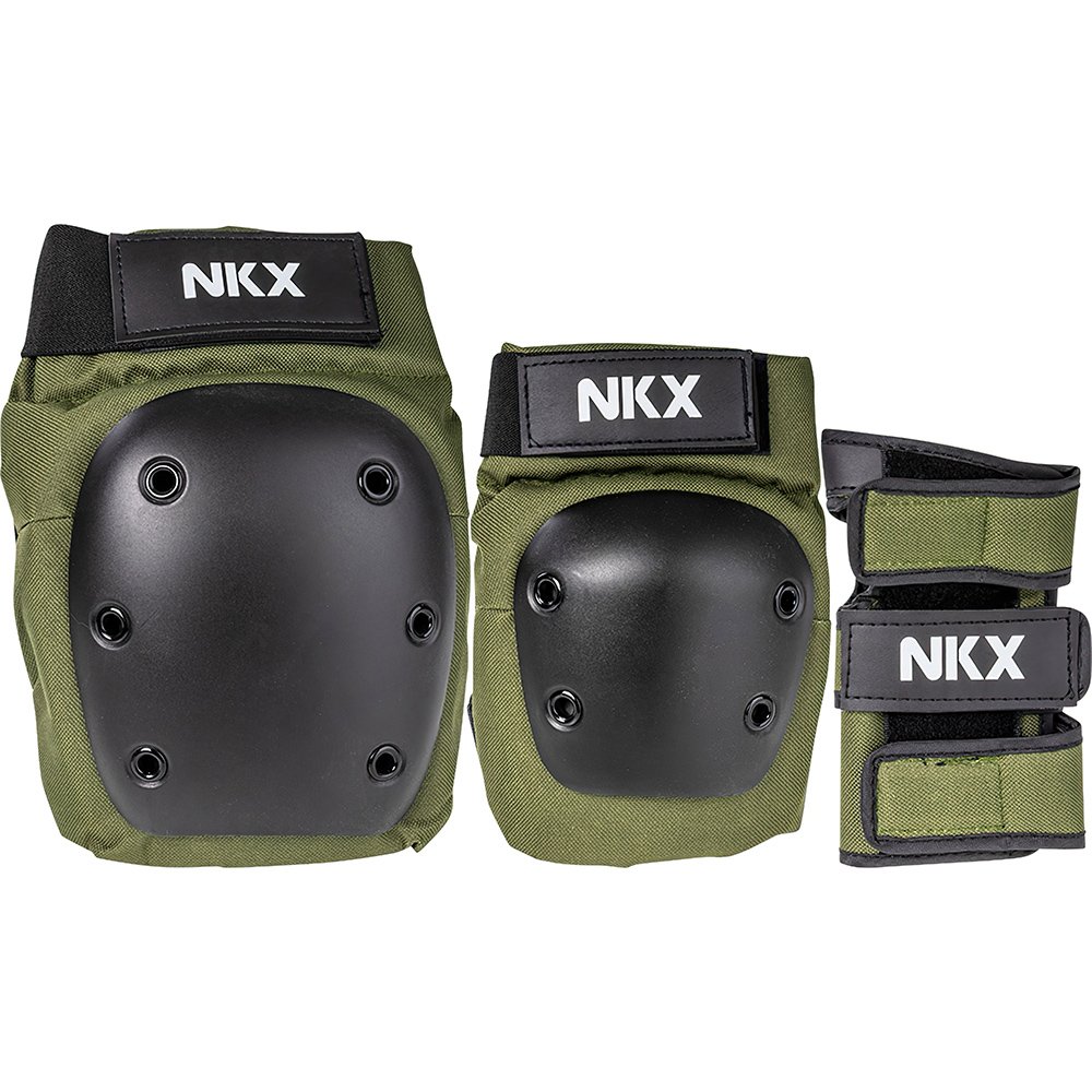Conjunto Pro de Equipamento de Proteção NKX 3-Pack - Protetores de Joelhos, Cotovelos e Pulso